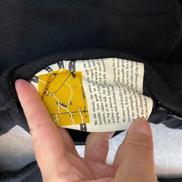 Rapha Breton Sweater Size M TWO SWEATERS Purple Black Striped Zip Pocket - Picture 12 of 13